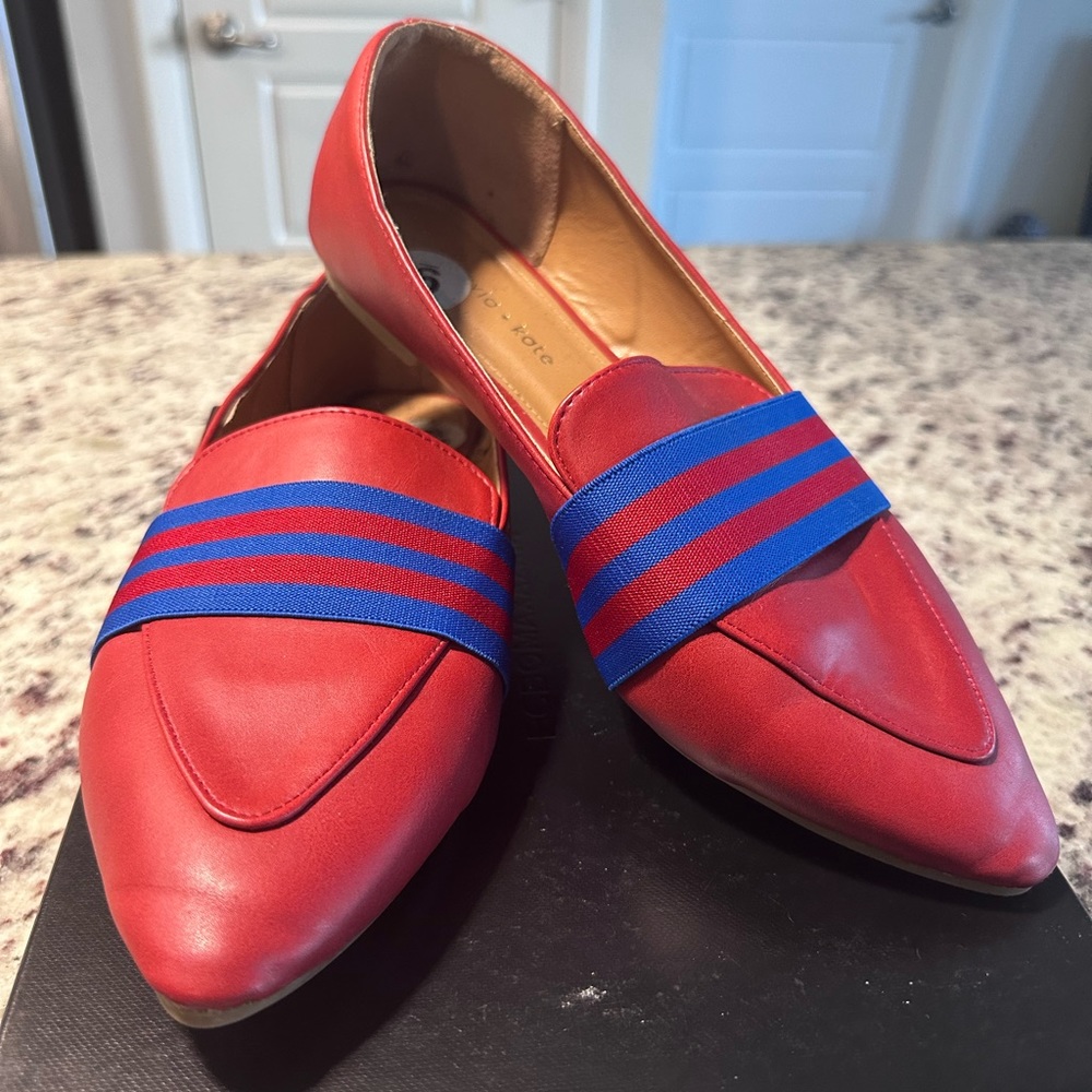 Red & Blue Striped Loafer